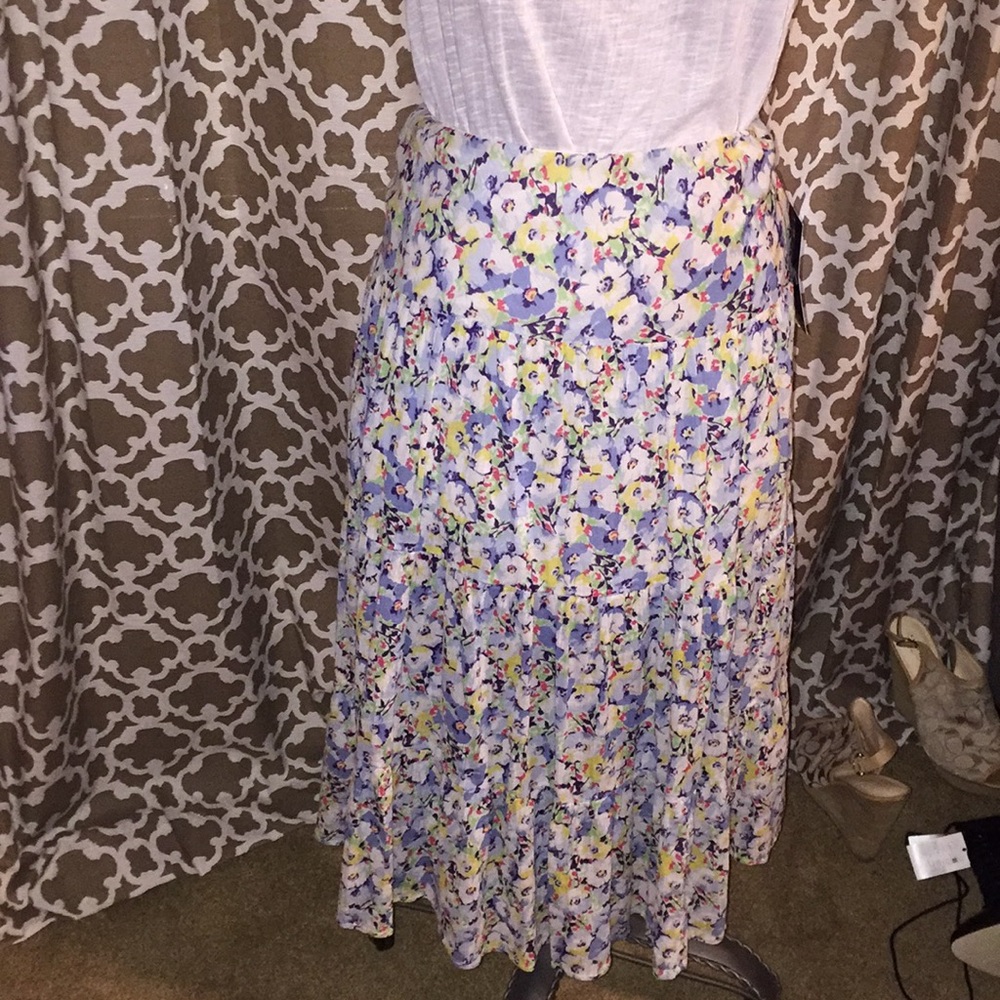 Chaps floral long skirt
